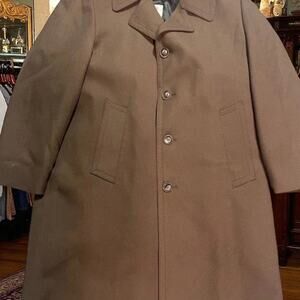 Vintage London Fog Lines Trench Coat Jacket Size 38 Short